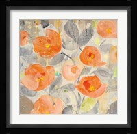 Poppy Garden I Framed Print
