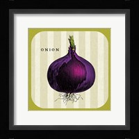 Linen Vegetable III Framed Print