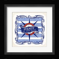 On the Coast Border III Framed Print