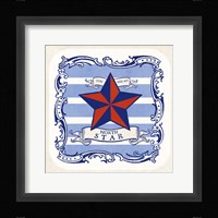 On the Coast Border IV Framed Print