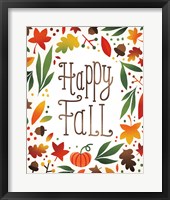 Harvest Time Happy Fall Framed Print