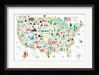 Illustrated USA Fine Art Print