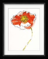 Red Icelands I on White Framed Print