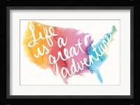 Watercolor USA Fine Art Print