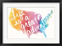 Watercolor USA Fine Art Print