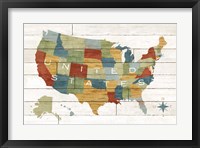 Barnboard Map Fine Art Print
