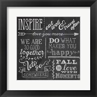 Inspiration Chalkboard III Fine Art Print