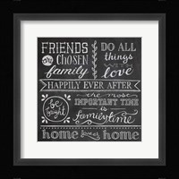 Inspiration Chalkboard IV Framed Print