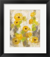 Floating Yellow Flowers II Fine Art Print