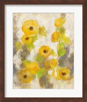 Floating Yellow Flowers II Fine Art Print