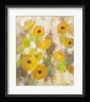 Floating Yellow Flowers III Framed Print