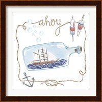 Ship in a Bottle Ahoy Fine Art Print