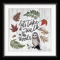 Walk in the  Woods Framed Print