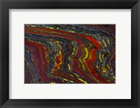 Tiger Iron in Red, Yellow, Blue Fine Art Print