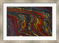 Tiger Iron in Red, Yellow, Blue Fine Art Print
