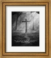 Jeremiah 29:11 For I know the Plans I have for You (Black & White Cross) Fine Art Print