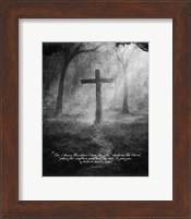 Jeremiah 29:11 For I know the Plans I have for You (Black & White Cross) Fine Art Print