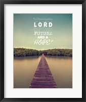 Jeremiah 29:11 For I know the Plans I have for You (Lake House Color) Fine Art Print