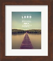 Jeremiah 29:11 For I know the Plans I have for You (Lake House Color) Fine Art Print