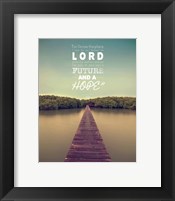 Jeremiah 29:11 For I know the Plans I have for You (Lake House Color) Fine Art Print