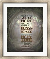 Romans 15:13 Abound in Hope (Forest) Fine Art Print