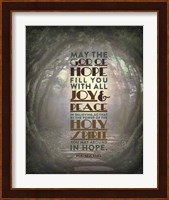 Romans 15:13 Abound in Hope (Forest) Fine Art Print