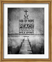 Romans 15:13 Abound in Hope (Black & White) Fine Art Print