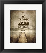 Romans 15:13 Abound in Hope (Sepia) Fine Art Print