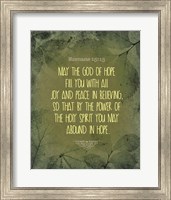 Romans 15:13 Abound in Hope (Green) Fine Art Print