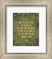 Romans 15:13 Abound in Hope (Green) Fine Art Print