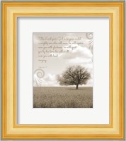 Zephaniah 3:17 The Lord Your God (Grey Landscape) Fine Art Print