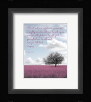 Zephaniah 3:17 The Lord Your God (Colored Landscape) Framed Print
