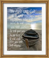 Zephaniah 3:17 The Lord Your God (Beach) Fine Art Print