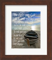 Zephaniah 3:17 The Lord Your God (Beach) Fine Art Print