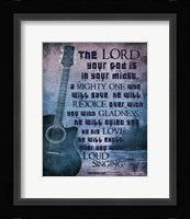 Zephaniah 3:17 The Lord Your God (Guitar) Fine Art Print