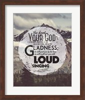 Zephaniah 3:17 The Lord Your God (Mountains 3) Fine Art Print