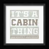 Lodge Life I Framed Print