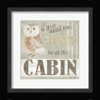 Lodge Life V Framed Print