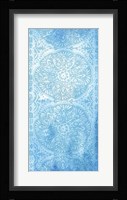 Cobalt Deco Panel I Framed Print