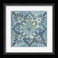 Patinaed Tile VI Framed Print