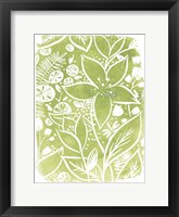 Garden Batik III Framed Print