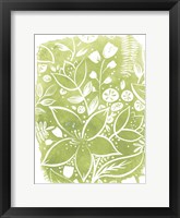 Garden Batik IV Framed Print