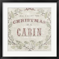 Cabin Christmas IV Fine Art Print