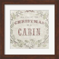 Cabin Christmas IV Fine Art Print