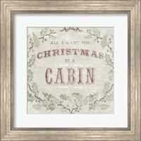 Cabin Christmas IV Fine Art Print