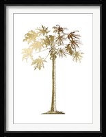 Gold Foil Tropical Palm I- Metallic Foil Fine Art Print