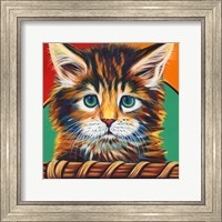 Kitten in Basket I Fine Art Print