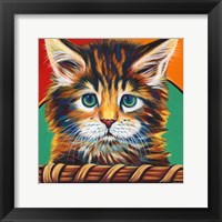 Kitten in Basket I Fine Art Print