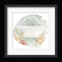 Garden Romance Bath I Framed Print