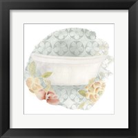 Garden Romance Bath I Framed Print